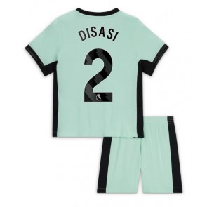Chelsea Axel Disasi #2 Replica Third Stadium Kit for Kids 2023-24 Short Sleeve (+ pants)
